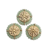 2Pcs Stainless Steel North Star Pendant Crystal Charms for DIY Necklace