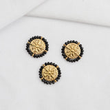2Pcs Stainless Steel North Star Pendant Crystal Charms for DIY Necklace