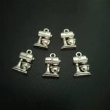 50pcs Antique Silver Alloy Coffeemaker Charms 11x17mm