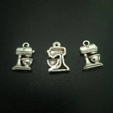 50pcs Antique Silver Alloy Coffeemaker Charms 11x17mm