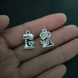 50pcs Antique Silver Alloy Coffeemaker Charms 11x17mm