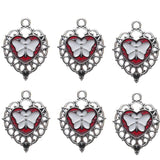 10pcs Enamel Butterfly Heart Charms Pendant DIY Jewelry Making Accessories