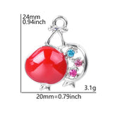 20 Enamel Fruits Charms Pendant Jewelry Making Earring Necklace
