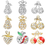 20 Enamel Fruits Charms Pendant Jewelry Making Earring Necklace