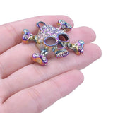 5PCS Rhinestone Skull Charms for Jewelry Making DIY Craft