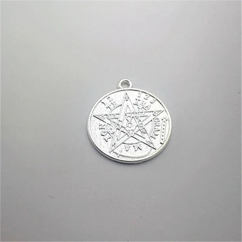 20pcs Solomon Hexagram Charm 22mm Alloy Pendant DIY Jewelry Accessory SMC050