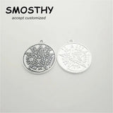 20pcs Solomon Hexagram Charm 22mm Alloy Pendant DIY Jewelry Accessory SMC050
