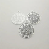 20pcs Solomon Hexagram Charm 22mm Alloy Pendant DIY Jewelry Accessory SMC050