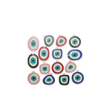 Colorful Enamel Eye Charms Pendant DIY Necklace Bracelet 14pcs/lot