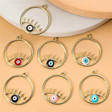 10pcs Alloy Eyes Charms Pendant for DIY Jewelry Making