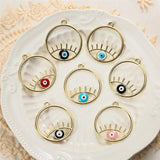 10pcs Alloy Eyes Charms Pendant for DIY Jewelry Making