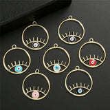 10pcs Alloy Eyes Charms Pendant for DIY Jewelry Making