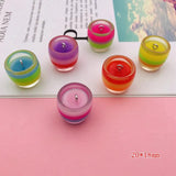10pcs Colorful Drink Cup Charm for Keychain, Earring, Scrapbooking, DIY Making