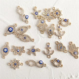 20pcs/lot Multi-style Rhinestones Crystal Eyes Charms Pendant for DIY Jewelry