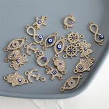 20pcs/lot Multi-style Rhinestones Crystal Eyes Charms Pendant for DIY Jewelry