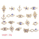 20pcs/lot Multi-style Rhinestones Crystal Eyes Charms Pendant for DIY Jewelry