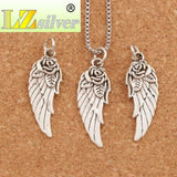 Angel Wing Rose Spacer Charm Beads 20pcs