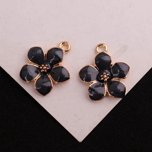 1Pc Metal Filigree Flowers Torus Bottom Charms Setting Jewelry DIY
