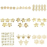 1Pc Metal Filigree Flowers Torus Bottom Charms Setting Jewelry DIY