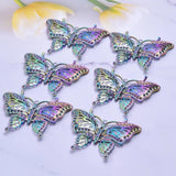 3Pcs Colorful Butterfly Pendant DIY Jewelry Making