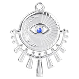 3Pcs Stainless Steel Sun Moon Devil Eye Charms for Jewelry Making
