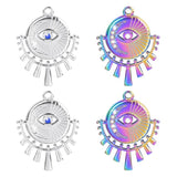 3Pcs Stainless Steel Sun Moon Devil Eye Charms for Jewelry Making
