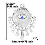 3Pcs Stainless Steel Sun Moon Devil Eye Charms for Jewelry Making