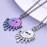 3Pcs Stainless Steel Sun Moon Devil Eye Charms for Jewelry Making
