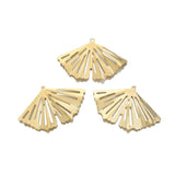10Pcs Brass Ginkgo Biloba Leaf Pendant Charms for DIY Jewelry
