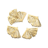 10Pcs Brass Ginkgo Biloba Leaf Pendant Charms for DIY Jewelry