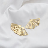 10Pcs Brass Ginkgo Biloba Leaf Pendant Charms for DIY Jewelry