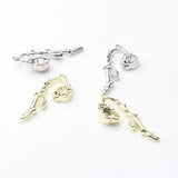 10PCS Zinc Alloy Wilted Rose Flower Charms for Necklace Jewelry Making