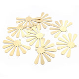 10Pcs Raw Brass Sunflower Charms Pendant DIY Jewelry Making Finding