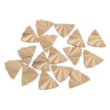 10Pcs Brass Triangle Geometric Charms for DIY Earrings