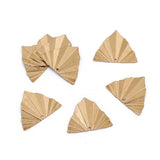 10Pcs Brass Triangle Geometric Charms for DIY Earrings