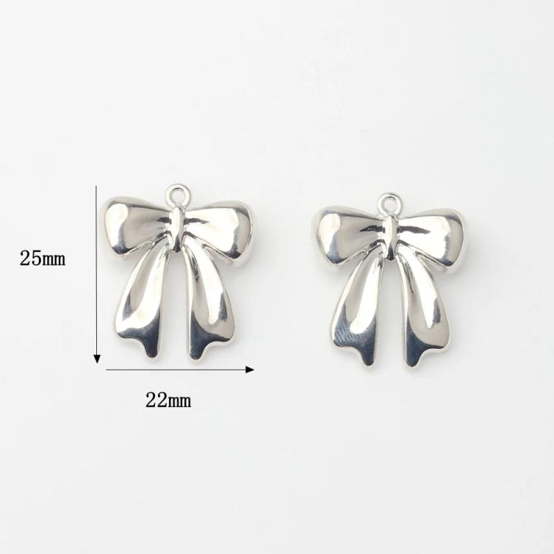 10pcs Zinc Alloy Bow Tie Charms for DIY Jewelry Making