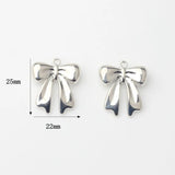 10pcs Zinc Alloy Bow Tie Charms for DIY Jewelry Making