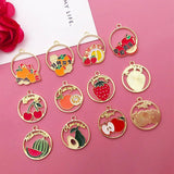20pcs Enamel Fruit Charm for DIY Jewelry Making