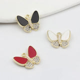 Resin Butterfly Charms 10pcs DIY Jewelry Earring Making