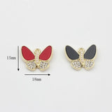 Resin Butterfly Charms 10pcs DIY Jewelry Earring Making