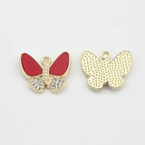 Resin Butterfly Charms 10pcs DIY Jewelry Earring Making