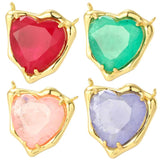 Crystal Love Heart Charms for DIY Jewelry Making