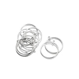 10PCS Brass Silver Plated Circle Charms Connector DIY Necklace Earrings Jewelry