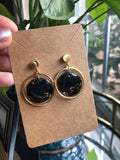 10PCS Brass Silver Plated Circle Charms Connector DIY Necklace Earrings Jewelry