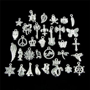 Mixed Charm Pendants DIY Bead Jewelry Making 50pcs
