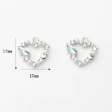 6pcs Zinc Alloy Heart Charms for DIY Jewelry Making