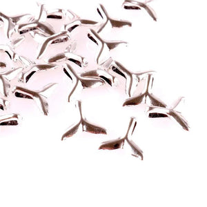 100pcs Alloy Fish Tail Charm Pendant DIY Jewelry Making Supplies Earring Anklets