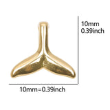 100pcs Alloy Fish Tail Charm Pendant DIY Jewelry Making Supplies Earring Anklets