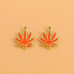 10pcs Maple Leaves Charms for DIY Jewelry Making