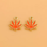 10pcs Maple Leaves Charms for DIY Jewelry Making